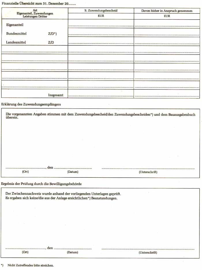 Muster 3 - Zwischennachweis - Seite 2